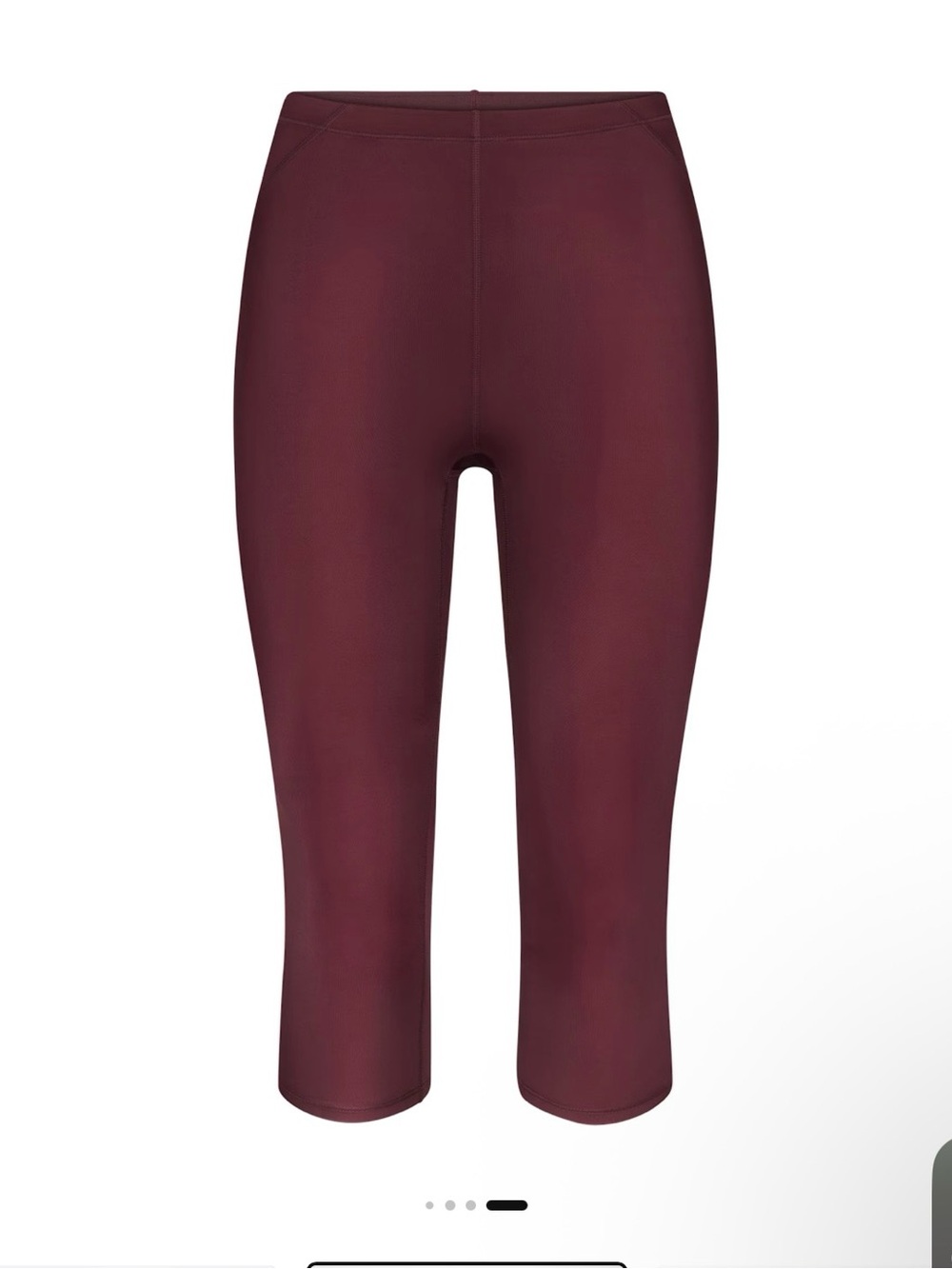 SKIMS Burgundy Capri Leggings